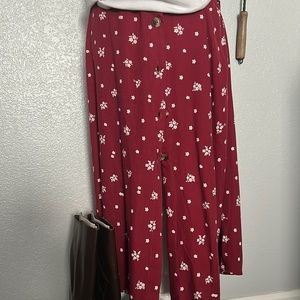 The Drop. Charlotte Bridgeman. Side button floral skirt.